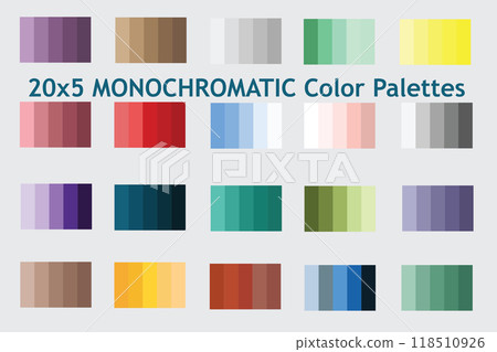 Monochromatic Color Palettes 20x5, Packs, Discover 20 Sets of Vibrant Vector Color Palettes , Color Pallete, Color Pallette, Color Scheme, Color Combinations ,Trending Monochromatic Color Palettes 20x5, Packs, Discover 20 Sets of Vibrant Vector Color Palettes , Color Pallete, Color Pallette, Color Scheme, Color Combinations ,Trending 118510926