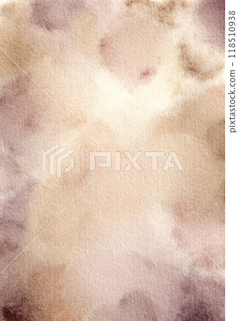 Sandy Watercolor Light Beige Background. Brown alcohol ink imitation. Blurred golden gradient illustration. Texture for packaging, banner and brochure. Dye elegant soft splash style. Sandy Watercolor Light Beige Background. Brown alcohol ink imitation. Blurred golden gradient illustration. Texture for packaging, banner and brochure. Dye elegant soft splash style. 118510938