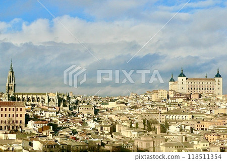 Spanish cityscape panorama Spanish cityscape panorama 118511354