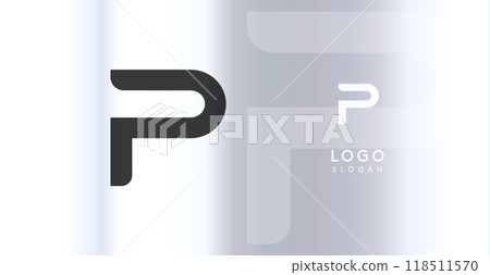 Bold futuristic logo monogram, sleek minimalistic letter P for innovative tech company, science bio lab, sport label, futuristic and cosmic inspired designs. Vector illustration. Bold futuristic logo monogram, sleek minimalistic letter P for innovative tech company, science bio lab, sport label, futuristic and cosmic inspired designs. Vector illustration. 118511570