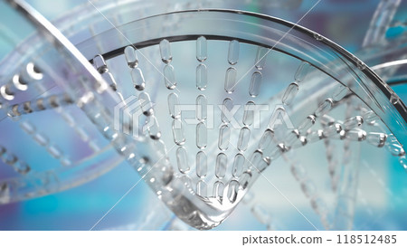 The crystal Dna   for sci or medical concept 3d rendering. 118512485