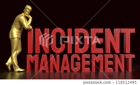 The incident management text for Business concept 3d rendering. The incident management text for Business concept 3d rendering. 118512495