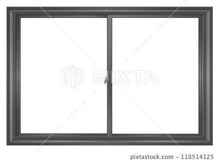 黑色推拉窗A型有窗框 黑色推拉窗A型有窗框 118514125