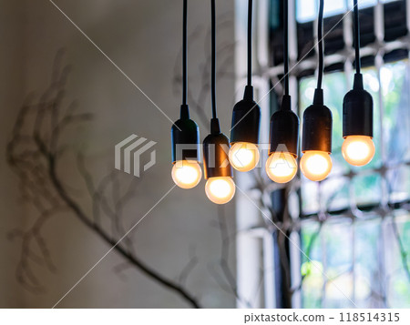 Close-up shot of several light bulbs Close-up shot of several light bulbs 118514315
