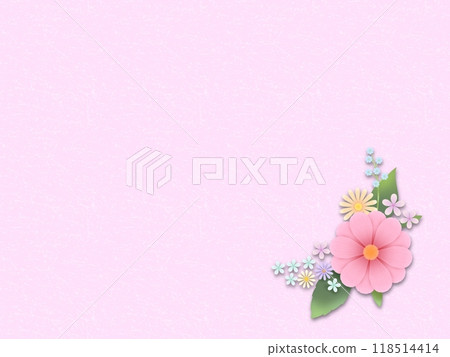 花朵背景A-2（有陰影） 118514414