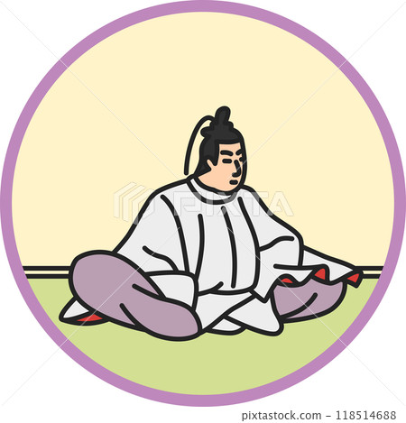 彩色圓形簡約百人一州元吉王子 彩色圓形簡約百人一州元吉王子 118514688