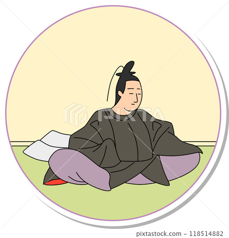 圓形貼紙百人一修健德工 118514882