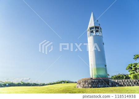 The Awazaki Lighthouse in Jogashima Park (Miura City, Kanagawa Prefecture) 118514938