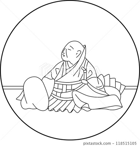 Ryosuke Hoshi 的線條畫圓形百人一州 Ryosuke Hoshi 的線條畫圓形百人一州 118515105