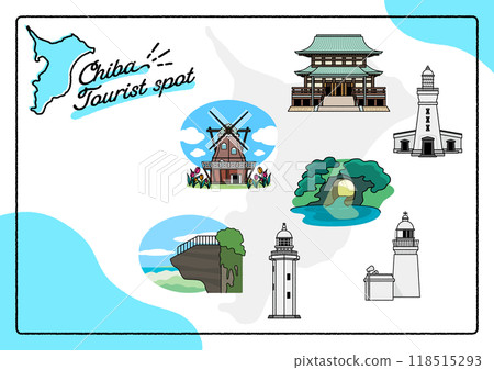 千葉旅遊景點插圖集 118515293