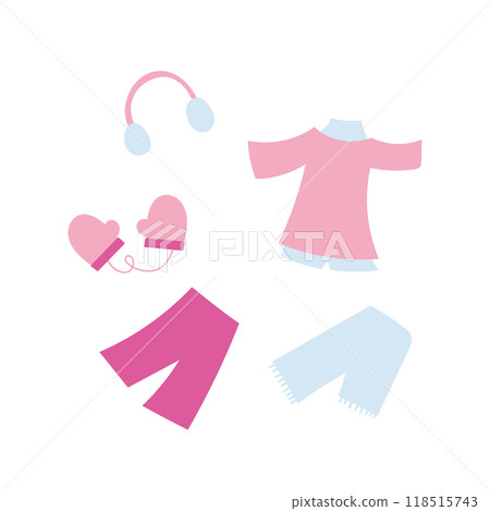 Clothing illustration material set Clothing illustration material set 118515743