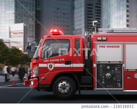 [AI generation] Fire engine (FIRE ENGINE) 0166992 118516031