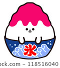 Shaved ice character: strawberry 118516040