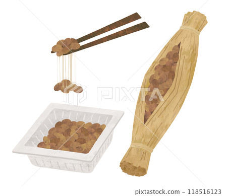 納豆水彩畫 納豆水彩畫 118516123