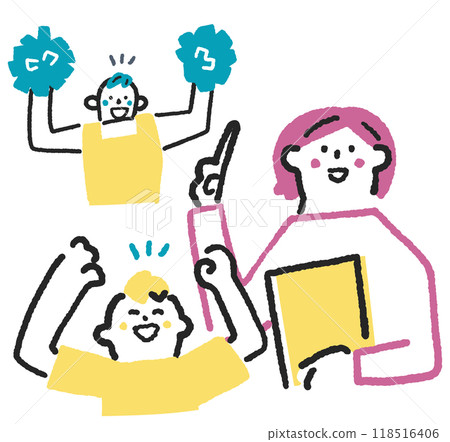 一位努力提高技能和重新技能的家庭主婦,以及支持她的家人 庫存例證材料 一位努力提高技能和重新技能的家庭主婦,以及支持她的家人 庫存例證材料 118516406