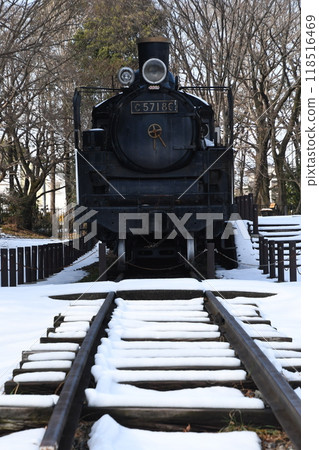 雪地裡的蒸氣機車 雪地裡的蒸氣機車 118516469