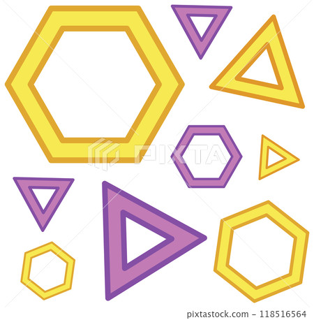 Colorful Geometric Shapes Pattern 118516564