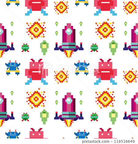 Retro Pixel Space Adventure 118516649