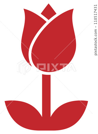 Tulip Icon Red Tulip Icon Red 118517431