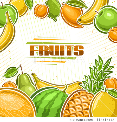 Vector Fruits illustration 118517542