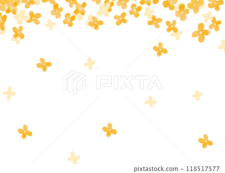Watercolor style Osmanthus background illustration Watercolor style Osmanthus background illustration 118517577