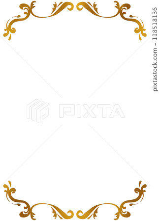 Bronze arabesque frame 118518136