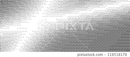 Bitmap pattern with pixel texture. Dotted gradient. Retro vector gradation of computer game bg. Abstract geometric halftone effect. Digital speckle dither wallpaper Bitmap pattern with pixel texture. Dotted gradient. Retro vector gradation of computer game bg. Abstract geometric halftone effect. Digital speckle dither wallpaper 118518178