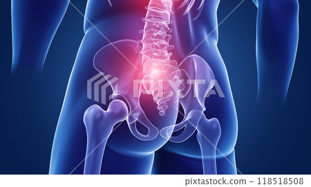 腰痛的視覺表現:體現腰部疼痛與不適的圖像。 腰痛的視覺表現:體現腰部疼痛與不適的圖像。 118518508