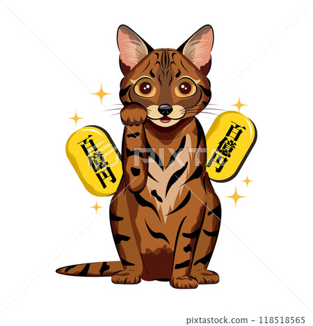 Lucky cat | Bengal Lucky cat | Bengal 118518565