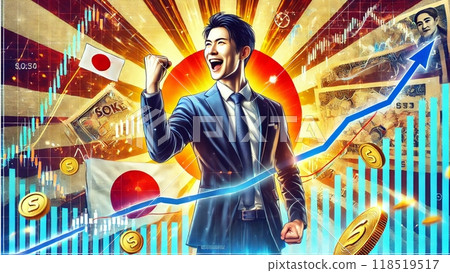Images of Japanese salarymen who have made huge investment success 118519517