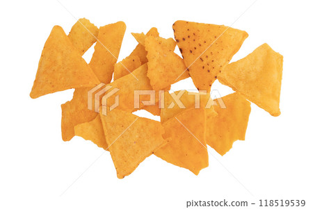 nachos isolated on white background nachos isolated on white background 118519539