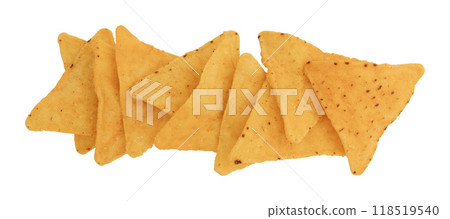 nachos isolated on white background 118519540