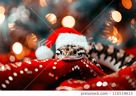 Beautiful greeting card with holiday composition for happy and joy celebrate New Year 118519613