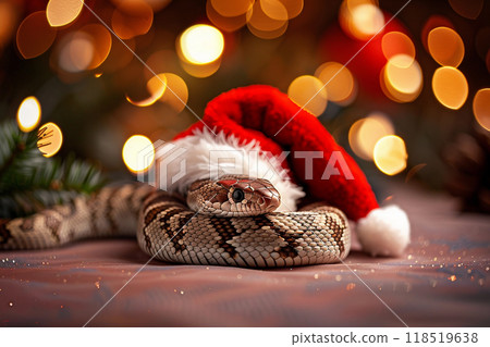 Beautiful greeting card with holiday composition for happy and joy celebrate New Year 118519638