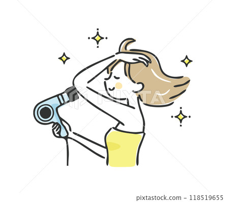 Hair care illustration 118519655