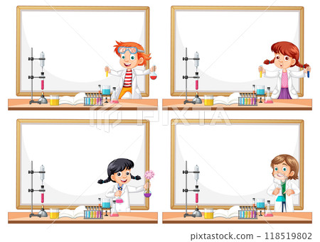 Children in Science Lab 118519802