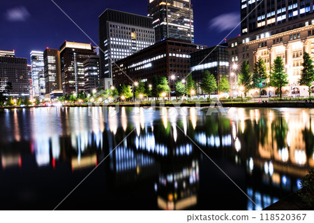 大城市建築街道夜景 118520367