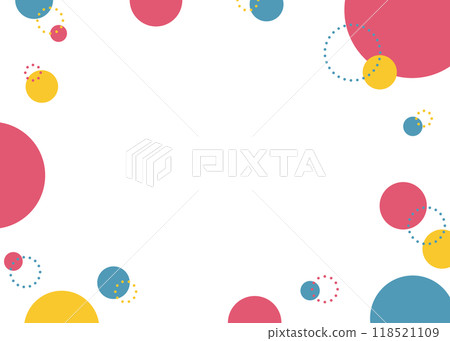 圓形流行框架，簡單的背景 118521109