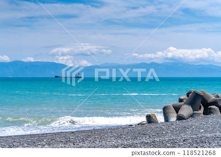 Miho no Matsubara coastal revetment breakwater 118521268
