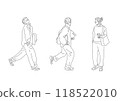 walking, vector, vectors 118522010