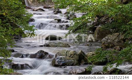 A valley flowing through fresh greenery: Banzai Falls, Hidakagawa Town, Wakayama Prefecture A valley flowing through fresh greenery: Banzai Falls, Hidakagawa Town, Wakayama Prefecture 118522144