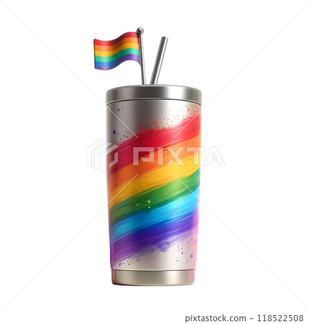 3d rainbow tumbler 118522508