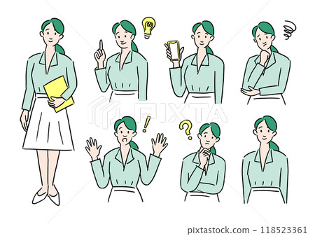 Working women vector set 118523361