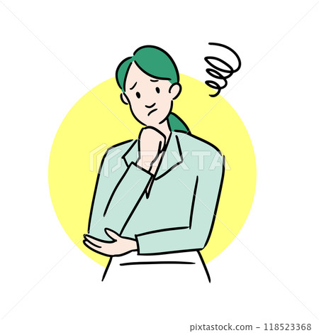 Worried business woman Worried business woman 118523368
