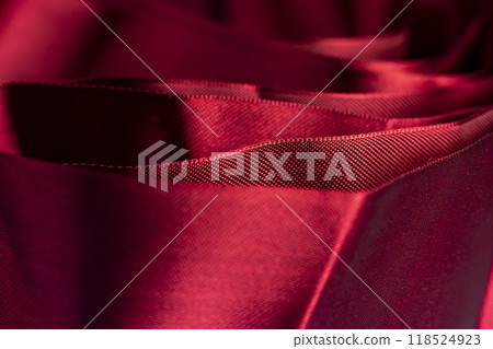 packaging soft and smooth ribbon close-up 118524923