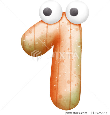 pumpkin alphabets and numbers 118525334