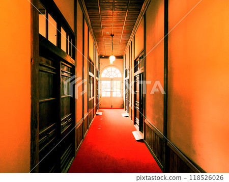 Scenery with retro architecture Scenery with retro architecture 118526026