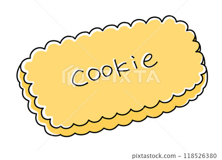 Simple rectangular cookies with a solid color Simple rectangular cookies with a solid color 118526380