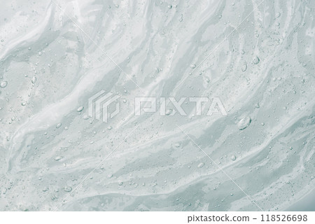 Transparent gel texture on a white background. 118526698