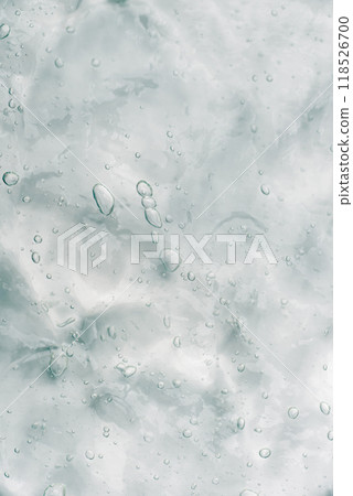 Transparent gel texture on a white background. 118526700